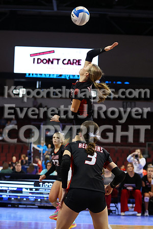 Little River vs Flinthills at the 1AD1 State Volleyball Tournament
