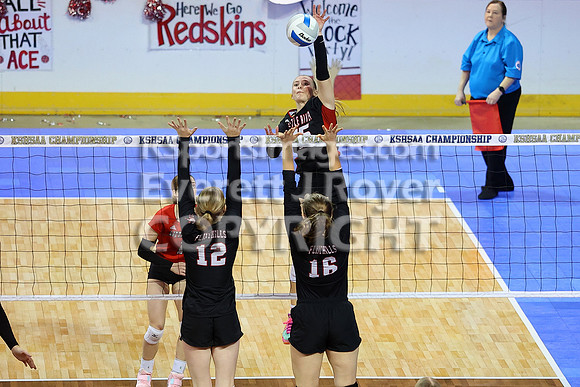 Little River vs Flinthills at the 1AD1 State Volleyball Tournament