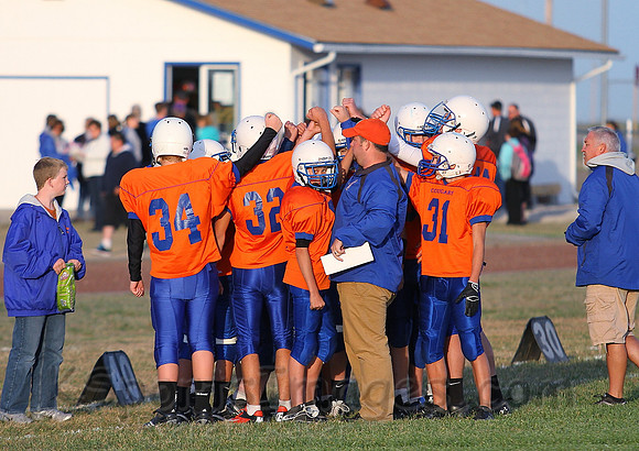 Otis Bison vs. Lacrosse Middle School Football Photos 2012