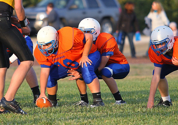 Otis Bison vs. Lacrosse Middle School Football Photos 2012
