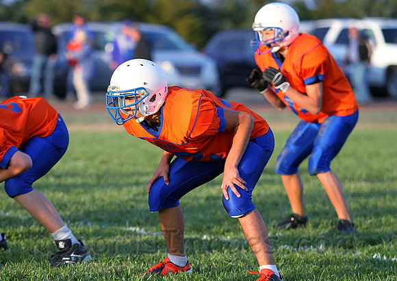 Otis Bison vs. Lacrosse Middle School Football Photos 2012