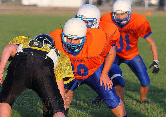 Otis Bison vs. Lacrosse Middle School Football Photos 2012