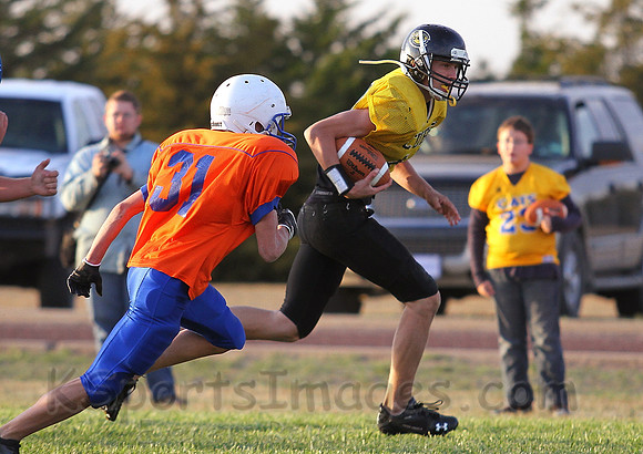 Otis Bison vs. Lacrosse Middle School Football Photos 2012