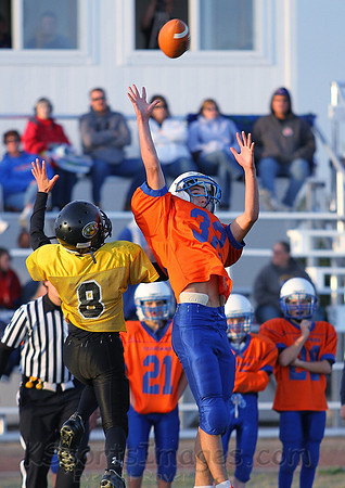 Otis Bison vs. Lacrosse Middle School Football Photos 2012
