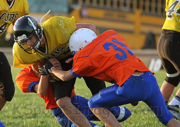 Otis Bison vs. Lacrosse Middle School Football Photos 2012
