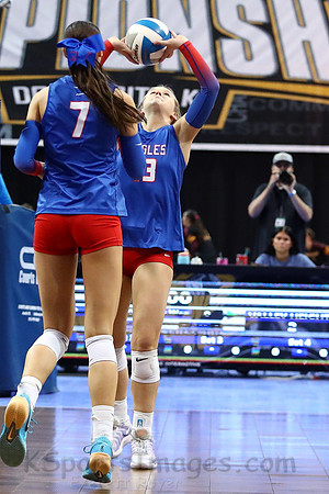 Ellinwood defeated Valley Heights to finish the season with a perfect 47-0 record and win 1st  state volleyball championship in school history