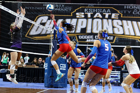 Ellinwood defeated Valley Heights to finish the season with a perfect 47-0 record and win 1st  state volleyball championship in school history