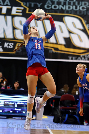 Ellinwood defeated Valley Heights to finish the season with a perfect 47-0 record and win 1st  state volleyball championship in school history