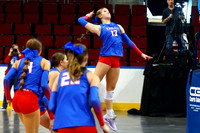 Ellinwood wins the semifinal match with Jefferson County North, 25-10 25-14 to earn a spot in the championship match against Valley Heights.