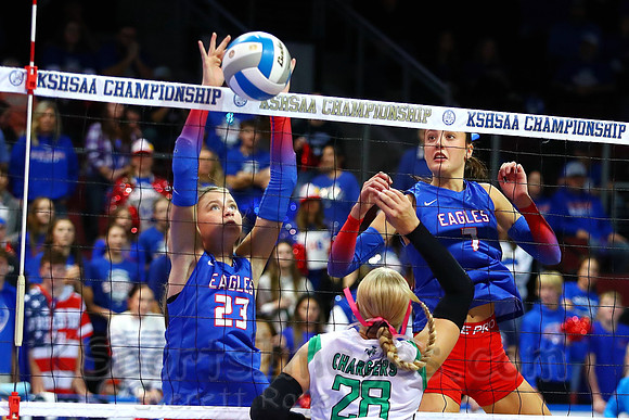 Ellinwood wins the semifinal match with Jefferson County North, 25-10 25-14 to earn a spot in the championship match against Valley Heights.