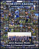Ness City Eagles Championship Football Team Poster