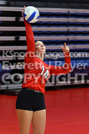 Hoisington vs Girard Pool Play at the 3A State Volleyball Tournament