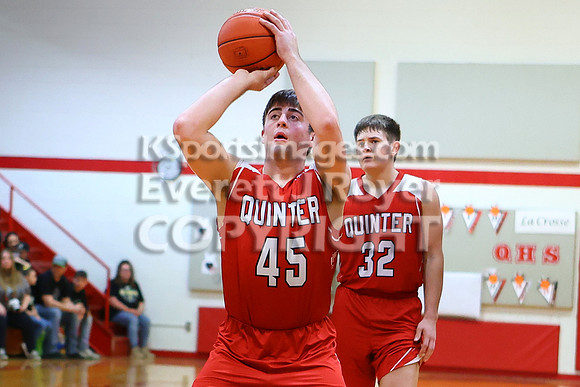Lacrosse vs Quinter Boys Basketball