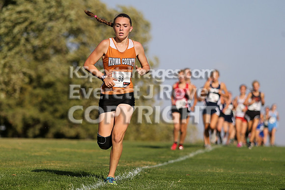 Larned High School Cross Country Meet, Thursday, September21, 2017. Paige Harris, Ashland Jr. and Christopher Nemechek, Holcomb Sr., won the varsity meets.  (Photo: Everett Royer, www.ksportsimages.c