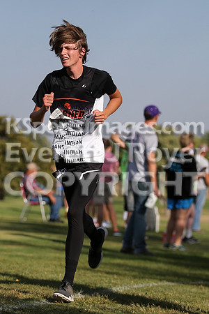 Larned High School Cross Country Meet, Thursday, September21, 2017. Paige Harris, Ashland Jr. and Christopher Nemechek, Holcomb Sr., won the varsity meets.  (Photo: Everett Royer, www.ksportsimages.c