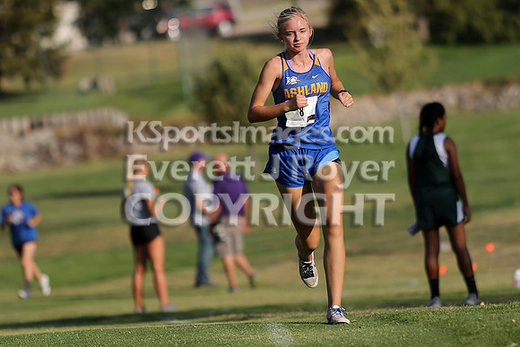 Larned High School Cross Country Meet, Thursday, September21, 2017. Paige Harris, Ashland Jr. and Christopher Nemechek, Holcomb Sr., won the varsity meets.  (Photo: Everett Royer, www.ksportsimages.c