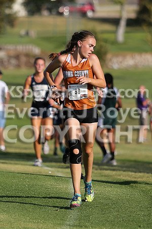 Larned High School Cross Country Meet, Thursday, September21, 2017. Paige Harris, Ashland Jr. and Christopher Nemechek, Holcomb Sr., won the varsity meets.  (Photo: Everett Royer, www.ksportsimages.c