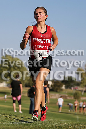 Larned High School Cross Country Meet, Thursday, September21, 2017. Paige Harris, Ashland Jr. and Christopher Nemechek, Holcomb Sr., won the varsity meets.  (Photo: Everett Royer, www.ksportsimages.c