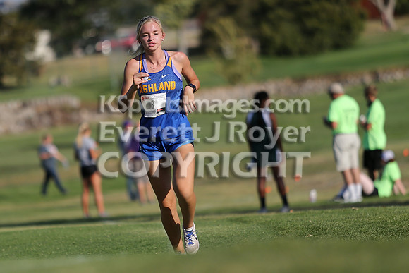 Larned High School Cross Country Meet, Thursday, September21, 2017. Paige Harris, Ashland Jr. and Christopher Nemechek, Holcomb Sr., won the varsity meets.  (Photo: Everett Royer, www.ksportsimages.c