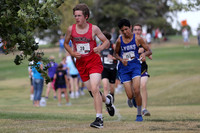Larned High School Cross Country Meet, Thursday, September21, 2017. Paige Harris, Ashland Jr. and Christopher Nemechek, Holcomb Sr., won the varsity meets.  (Photo: Everett Royer, www.ksportsimages.c