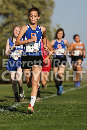 Larned High School Cross Country Meet, Thursday, September21, 2017. Paige Harris, Ashland Jr. and Christopher Nemechek, Holcomb Sr., won the varsity meets.  (Photo: Everett Royer, www.ksportsimages.c