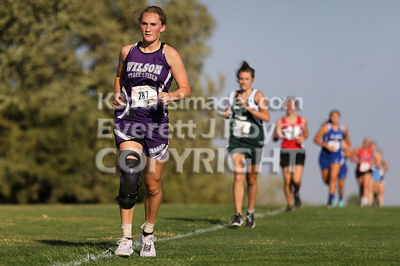 Larned High School Cross Country Meet, Thursday, September21, 2017. Paige Harris, Ashland Jr. and Christopher Nemechek, Holcomb Sr., won the varsity meets.  (Photo: Everett Royer, www.ksportsimages.c