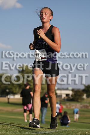 Larned High School Cross Country Meet, Thursday, September21, 2017. Paige Harris, Ashland Jr. and Christopher Nemechek, Holcomb Sr., won the varsity meets.  (Photo: Everett Royer, www.ksportsimages.c