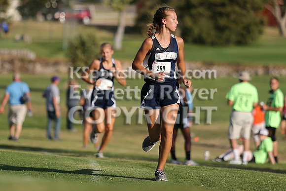 Larned High School Cross Country Meet, Thursday, September21, 2017. Paige Harris, Ashland Jr. and Christopher Nemechek, Holcomb Sr., won the varsity meets.  (Photo: Everett Royer, www.ksportsimages.c