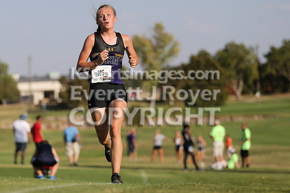 Larned High School Cross Country Meet, Thursday, September21, 2017. Paige Harris, Ashland Jr. and Christopher Nemechek, Holcomb Sr., won the varsity meets.  (Photo: Everett Royer, www.ksportsimages.c
