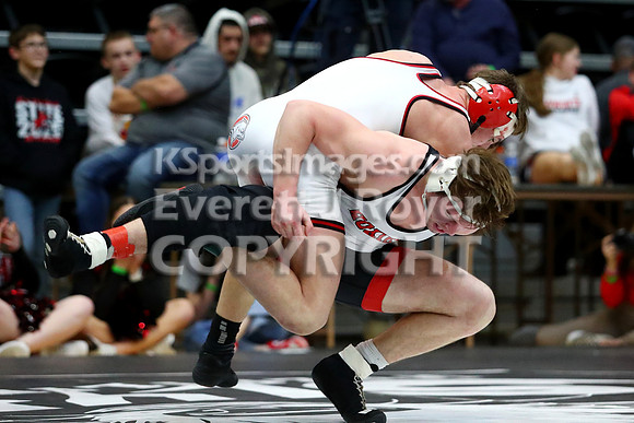 175 Easton Nickelson (Hoxie Hs) 35-2, Sr. over Dayton Stephen (Hill City Hs) 45-5, Sr. (Dec 7-6)