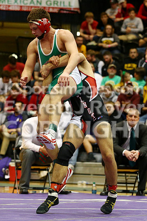 At 152, Christopher Ball, Hoisington defeated Colton Hutchinson, Smith Center 3-0 in the KSHSAA 2018 3-2-1A State Wrestling Championship Final, Saturday, February 24, 2018.