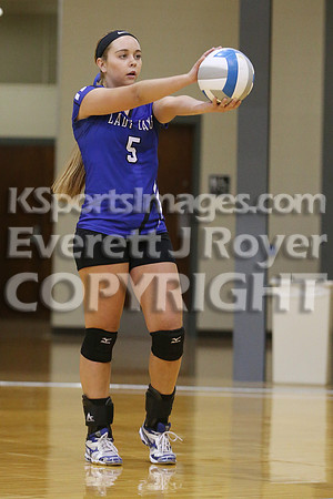 Otis-Bison defeated Beloit St. John's-Tipton in a semifinal game at the KSHSAA Class 1AD2 Volleyball State Championship on Saturday, October 28, 2017.  (Photo: Everett Royer, www.ksportsimages.com)