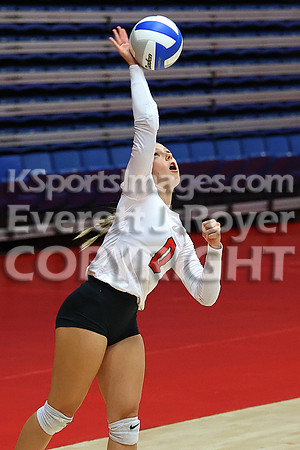 Hoisington vs Girard Pool Play at the 3A State Volleyball Tournament