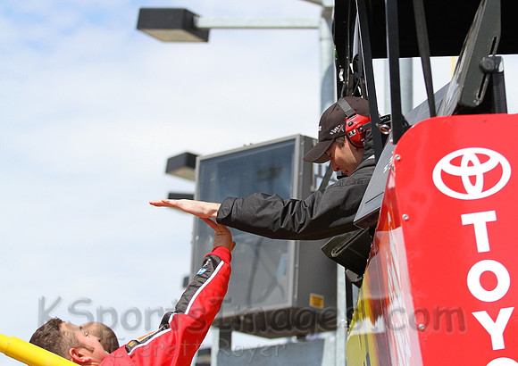 STP 400 Sprint Cup Series Race @ Kansas Speedway April 21, 2013