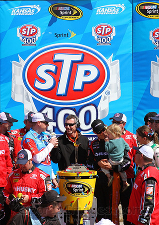 STP 400 Sprint Cup Series Race @ Kansas Speedway April 21, 2013
