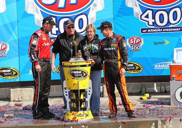 STP 400 Sprint Cup Series Race @ Kansas Speedway April 21, 2013