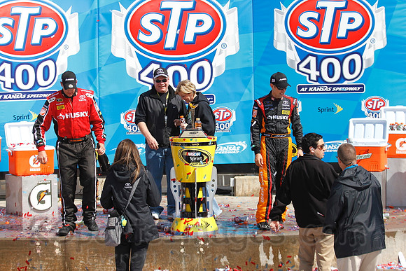 STP 400 Sprint Cup Series Race @ Kansas Speedway April 21, 2013