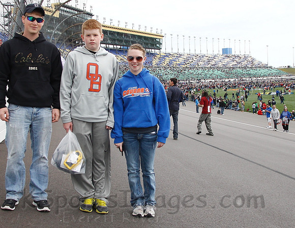 STP 400 Sprint Cup Series Race @ Kansas Speedway April 21, 2013