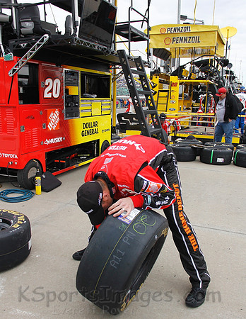 STP 400 Sprint Cup Series Race @ Kansas Speedway April 21, 2013