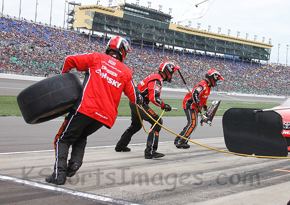 STP 400 Sprint Cup Series Race @ Kansas Speedway April 21, 2013