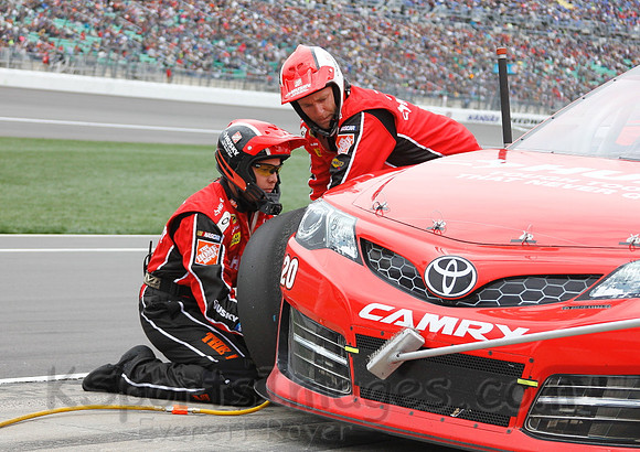 STP 400 Sprint Cup Series Race @ Kansas Speedway April 21, 2013