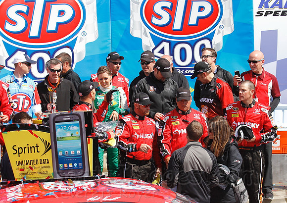 STP 400 Sprint Cup Series Race @ Kansas Speedway April 21, 2013