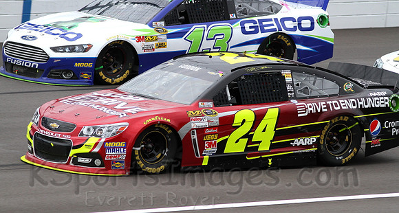 STP 400 Sprint Cup Series Race @ Kansas Speedway April 21, 2013