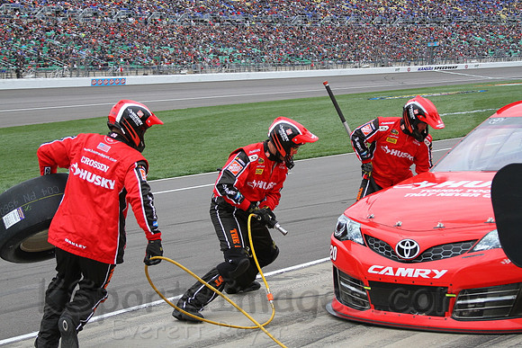 STP 400 Sprint Cup Series Race @ Kansas Speedway April 21, 2013