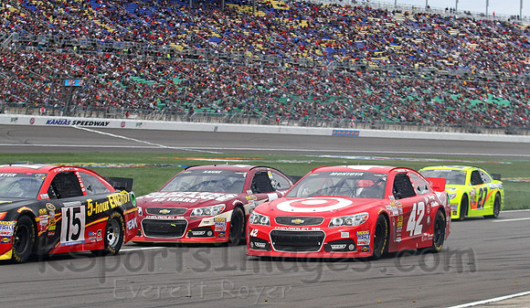 STP 400 Sprint Cup Series Race @ Kansas Speedway April 21, 2013