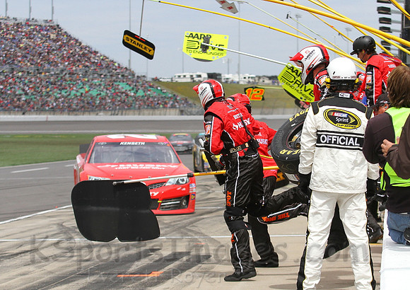 STP 400 Sprint Cup Series Race @ Kansas Speedway April 21, 2013