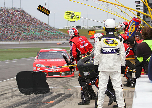 STP 400 Sprint Cup Series Race @ Kansas Speedway April 21, 2013