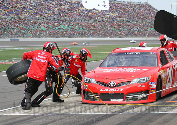 STP 400 Sprint Cup Series Race @ Kansas Speedway April 21, 2013