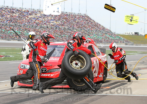 STP 400 Sprint Cup Series Race @ Kansas Speedway April 21, 2013