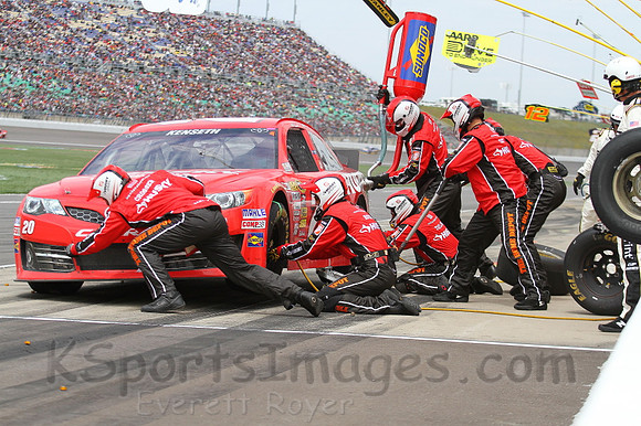STP 400 Sprint Cup Series Race @ Kansas Speedway April 21, 2013